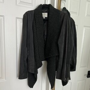 Black Draped Women's Jacket